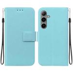 For Samsung Galaxy S24 FE 5G Ultra-thin Voltage Magnetic Buckle Leather Phone Case(Green)