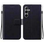 For Samsung Galaxy S24 FE 5G Ultra-thin Voltage Magnetic Buckle Leather Phone Case(Black)