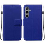 For Samsung Galaxy S24+ 5G Ultra-thin Voltage Magnetic Buckle Leather Phone Case(Blue)