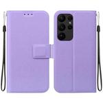 For Samsung Galaxy S23 Ultra 5G Ultra-thin Voltage Magnetic Buckle Leather Phone Case(Purple)