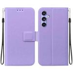 For Samsung Galaxy S23 FE 5G Ultra-thin Voltage Magnetic Buckle Leather Phone Case(Purple)