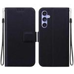 For Samsung Galaxy S23 FE 5G Ultra-thin Voltage Magnetic Buckle Leather Phone Case(Black)