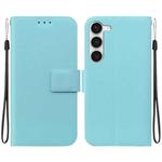 For Samsung Galaxy S23+ 5G Ultra-thin Voltage Magnetic Buckle Leather Phone Case(Green)