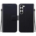 For Samsung Galaxy S23+ 5G Ultra-thin Voltage Magnetic Buckle Leather Phone Case(Black)