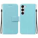 For Samsung Galaxy S23 5G Ultra-thin Voltage Magnetic Buckle Leather Phone Case(Green)