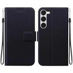 For Samsung Galaxy S23 5G Ultra-thin Voltage Magnetic Buckle Leather Phone Case(Black)