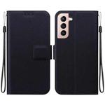 For Samsung Galaxy S21+ 5G Ultra-thin Voltage Magnetic Buckle Leather Phone Case(Black)