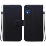 For Samsung Galaxy A03 Core Ultra-thin Voltage Magnetic Buckle Leather Phone Case(Black)