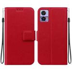 For Motorola Edge 30 Neo / Edge 30 Lite Ultra-thin Voltage Magnetic Buckle Leather Phone Case(Red)