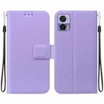 For Motorola Edge 30 Neo / Edge 30 Lite Ultra-thin Voltage Magnetic Buckle Leather Phone Case(Purple)