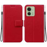 For Motorola Edge 40 Ultra-thin Voltage Magnetic Buckle Leather Phone Case(Red)