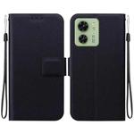 For Motorola Edge 40 Ultra-thin Voltage Magnetic Buckle Leather Phone Case(Black)