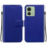 For Motorola Edge 40 Ultra-thin Voltage Magnetic Buckle Leather Phone Case(Blue)