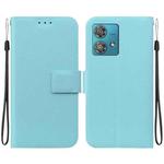 For Motorola Edge 40 Neo Ultra-thin Voltage Magnetic Buckle Leather Phone Case(Green)