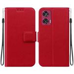 For Motorola Edge 50 Fusion Ultra-thin Voltage Magnetic Buckle Leather Phone Case(Red)