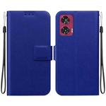 For Motorola Edge 50 Fusion Ultra-thin Voltage Magnetic Buckle Leather Phone Case(Blue)