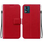 For Motorola Moto E13 Ultra-thin Voltage Magnetic Buckle Leather Phone Case(Red)