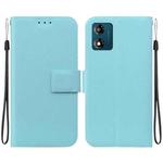 For Motorola Moto E13 Ultra-thin Voltage Magnetic Buckle Leather Phone Case(Green)