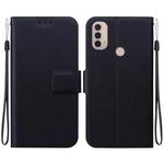 For Motorola Moto E20 / E30 / E40 Ultra-thin Voltage Magnetic Buckle Leather Phone Case(Black)