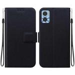 For Motorola Moto E22 / Moto E22i Ultra-thin Voltage Magnetic Buckle Leather Phone Case(Black)