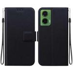 For Motorola Moto G35 Ultra-thin Voltage Magnetic Buckle Leather Phone Case(Black)