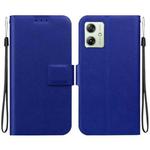 For Motorola Moto G54 Ultra-thin Voltage Magnetic Buckle Leather Phone Case(Blue)