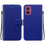 For Motorola Moto G55 Ultra-thin Voltage Magnetic Buckle Leather Phone Case(Blue)