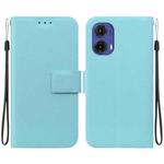 For Motorola Moto G85 Ultra-thin Voltage Magnetic Buckle Leather Phone Case(Green)