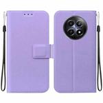 For Realme 12 5G Ultra-thin Voltage Magnetic Buckle Leather Phone Case(Purple)