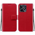 For Realme C53 / C53 India / Narzo N53 Ultra-thin Voltage Magnetic Buckle Leather Phone Case(Red)