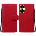 For Realme C55 / Narzo N55 Ultra-thin Voltage Magnetic Buckle Leather Phone Case(Red)