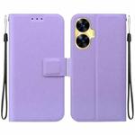 For Realme C55 / Narzo N55 Ultra-thin Voltage Magnetic Buckle Leather Phone Case(Purple)