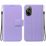 For Realme C67 4G Global Ultra-thin Voltage Magnetic Buckle Leather Phone Case(Purple)