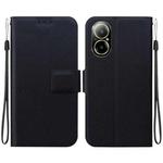 For Realme C67 4G Global Ultra-thin Voltage Magnetic Buckle Leather Phone Case(Black)