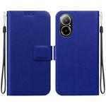 For Realme C67 4G Global Ultra-thin Voltage Magnetic Buckle Leather Phone Case(Blue)