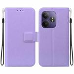 For Realme GT Neo6 / GT Neo6 SE / GT 6 Ultra-thin Voltage Magnetic Buckle Leather Phone Case(Purple)