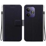 For Realme GT Neo6 / GT Neo6 SE / GT 6 Ultra-thin Voltage Magnetic Buckle Leather Phone Case(Black)