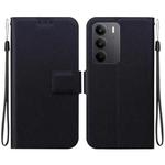 For Realme C75 Ultra-thin Voltage Magnetic Buckle Leather Phone Case(Black)