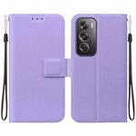 For OPPO Reno12 Pro 5G Global Ultra-thin Voltage Magnetic Buckle Leather Phone Case(Purple)