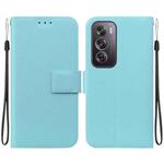 For OPPO Reno12 Pro 5G Global Ultra-thin Voltage Magnetic Buckle Leather Phone Case(Green)