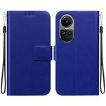 For OPPO Reno10 5G / Reno10 Pro 5G Global Ultra-thin Voltage Magnetic Buckle Leather Phone Case(Blue)