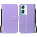 For OPPO A79 Global Ultra-thin Voltage Magnetic Buckle Leather Phone Case(Purple)