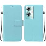 For OPPO A79 Global Ultra-thin Voltage Magnetic Buckle Leather Phone Case(Green)