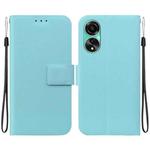 For OPPO A78 4G Ultra-thin Voltage Magnetic Buckle Leather Phone Case(Green)