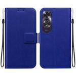 For OPPO A60 4G Ultra-thin Voltage Magnetic Buckle Leather Phone Case(Blue)