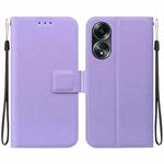 For OPPO A58 4G Ultra-thin Voltage Magnetic Buckle Leather Phone Case(Purple)