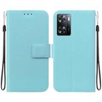 For OPPO A57 4G / 5G / A57e / A77 4G / 5G Ultra-thin Voltage Magnetic Buckle Leather Phone Case(Green)