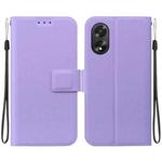 For OPPO A38 / A18 Ultra-thin Voltage Magnetic Buckle Leather Phone Case(Purple)