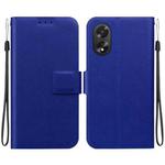 For OPPO A38 / A18 Ultra-thin Voltage Magnetic Buckle Leather Phone Case(Blue)