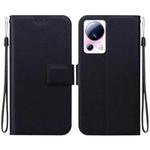 For Xiaomi 13 Lite / Xiaomi Civi 2 Ultra-thin Voltage Magnetic Buckle Leather Phone Case(Black)